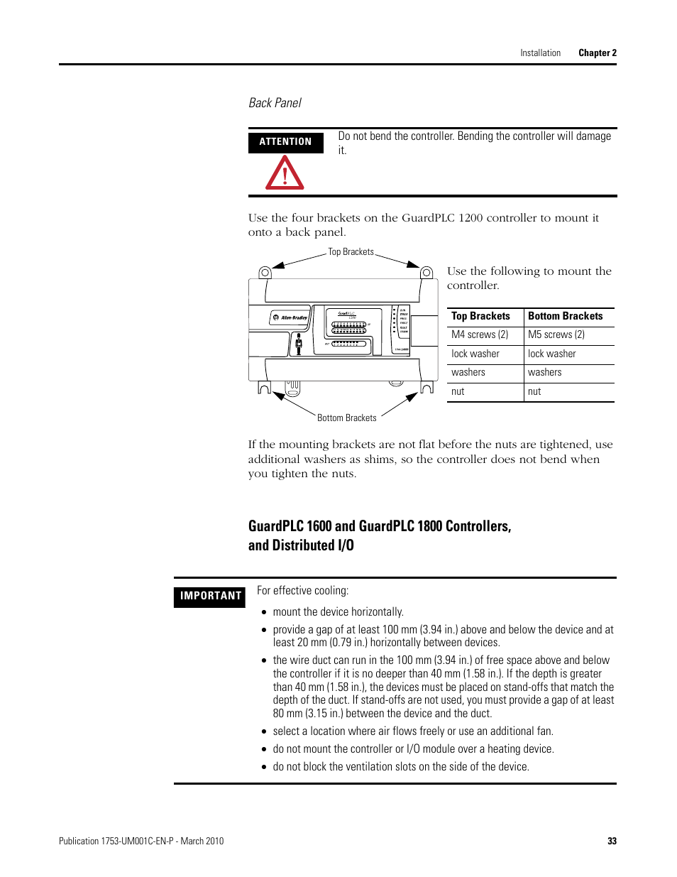 Guardplc 1600 and guardplc 1800 controllers, And distributed i/o | Rockwell Automation 1755-OF8 GuardPLC Controller Systems User Manual | Page 33 / 356