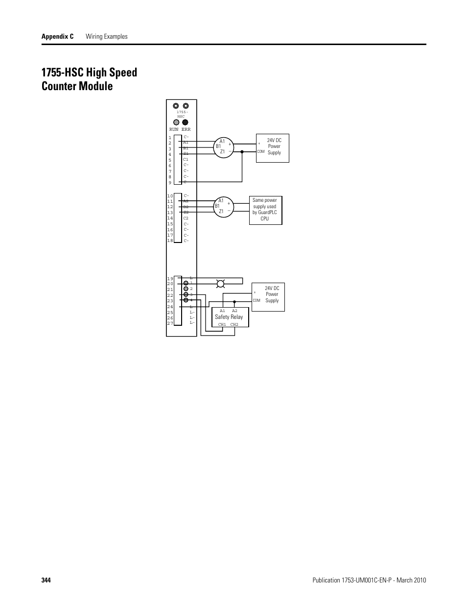 1755-hsc high speed counter module | Rockwell Automation 1755-OF8 GuardPLC Controller Systems User Manual | Page 344 / 356