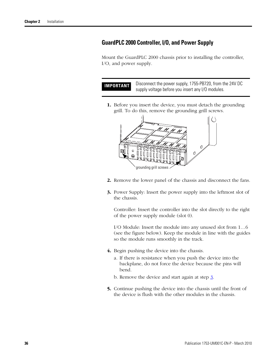 Guardplc 2000 controller, i/o, and power supply | Rockwell Automation 1755-OF8 GuardPLC Controller Systems User Manual | Page 36 / 356