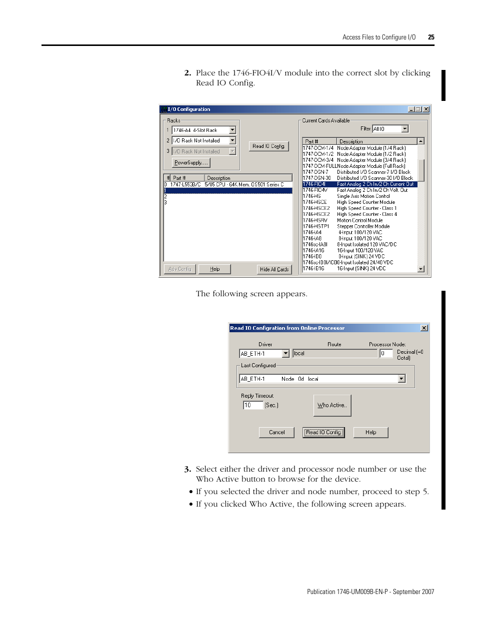 Rockwell Automation 1746-FIO4V SLC 500 Fast Analog I/O/ User Manual User Manual | Page 25 / 94