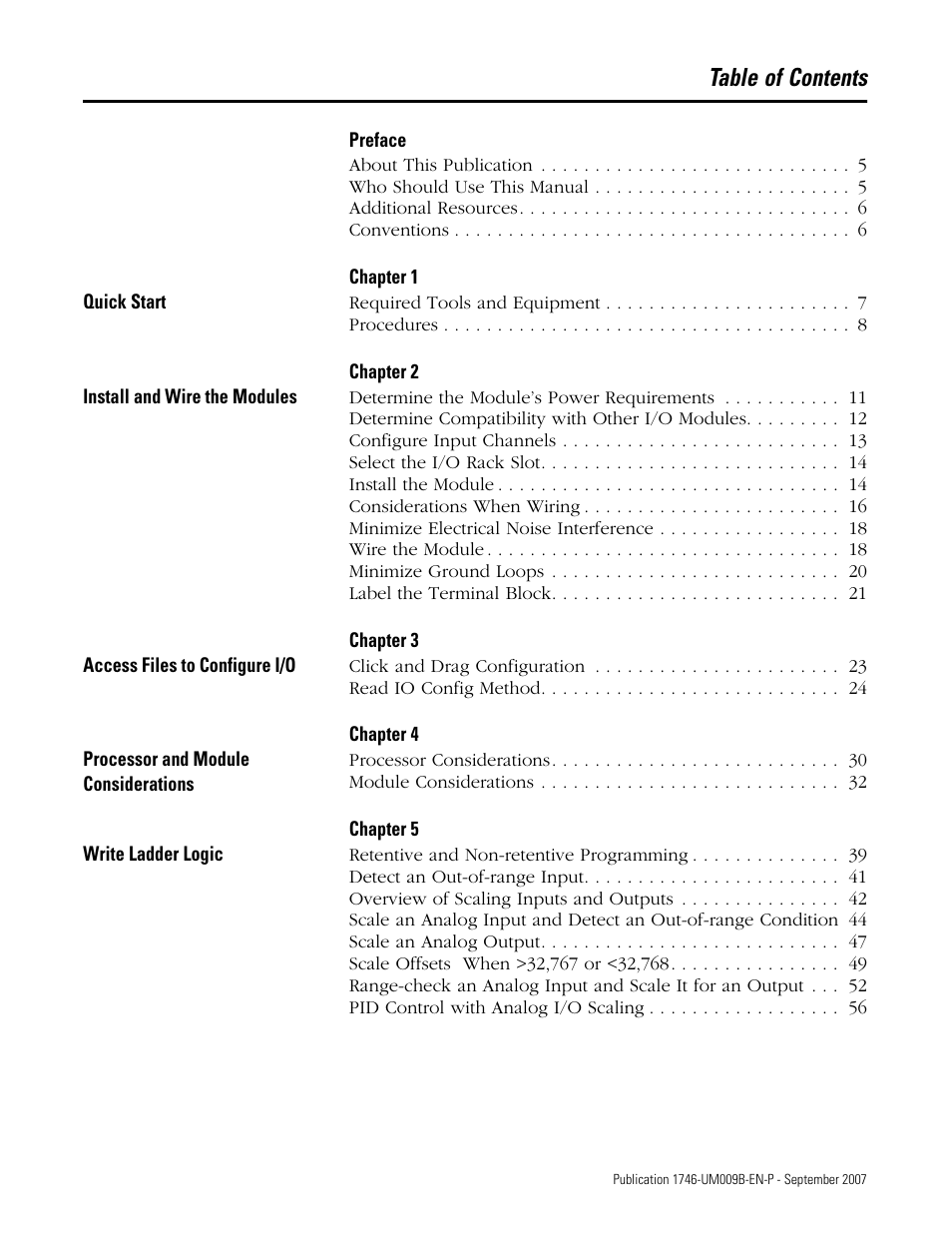 Rockwell Automation 1746-FIO4V SLC 500 Fast Analog I/O/ User Manual User Manual | Page 3 / 94