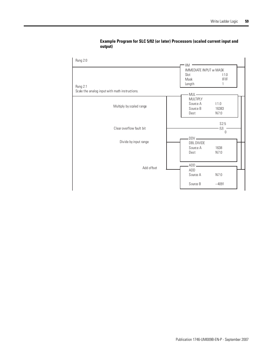 Rockwell Automation 1746-FIO4V SLC 500 Fast Analog I/O/ User Manual User Manual | Page 59 / 94