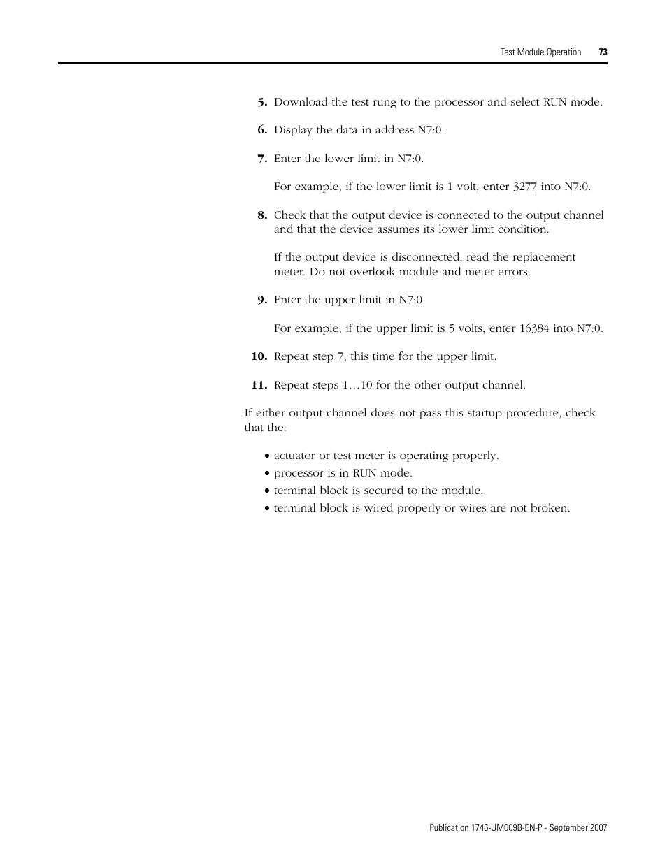 Rockwell Automation 1746-FIO4V SLC 500 Fast Analog I/O/ User Manual User Manual | Page 73 / 94