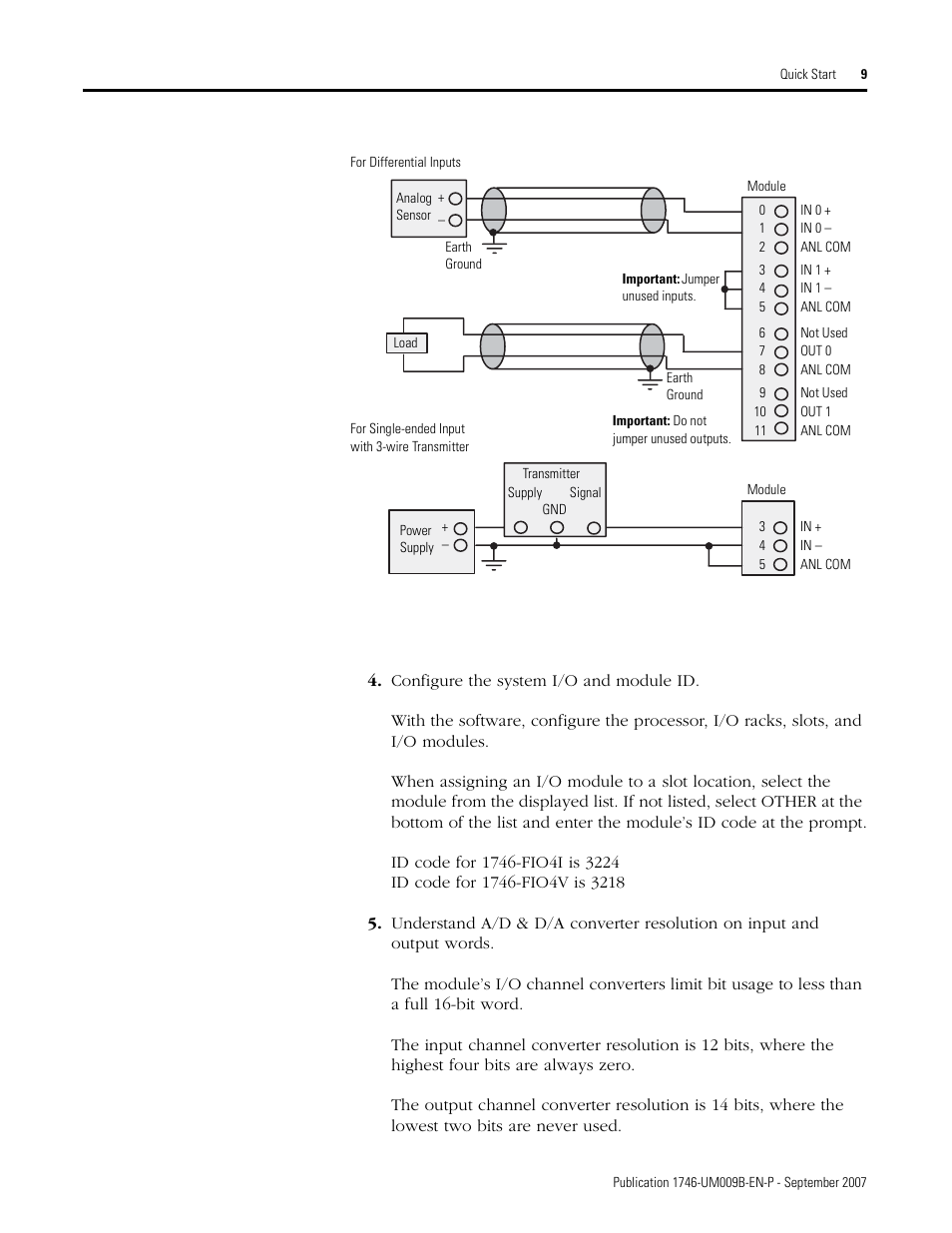 Rockwell Automation 1746-FIO4V SLC 500 Fast Analog I/O/ User Manual User Manual | Page 9 / 94