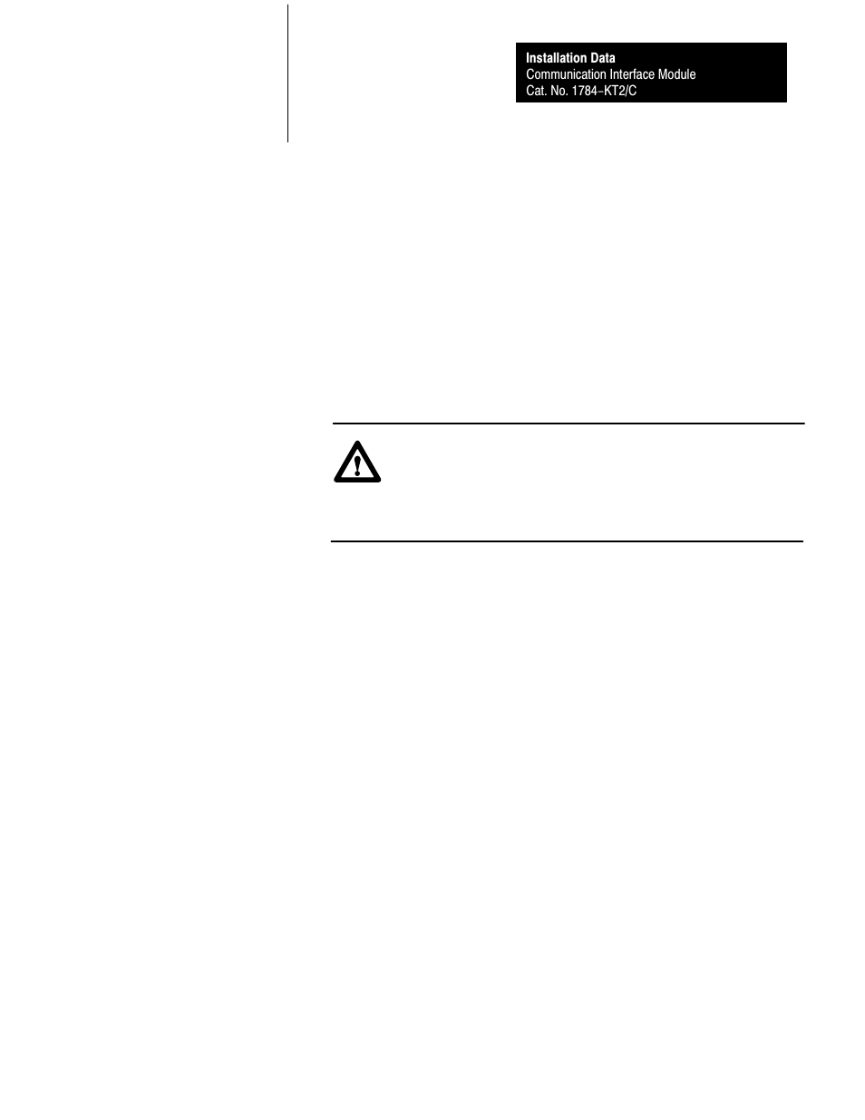 Rockwell Automation 1784-KT2/C INST.DATA COMM.INTERFACE MOD. User Manual | Page 19 / 32