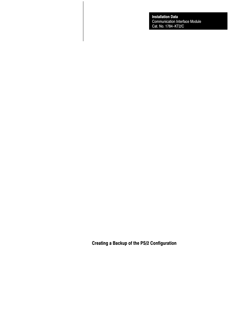 Rockwell Automation 1784-KT2/C INST.DATA COMM.INTERFACE MOD. User Manual | Page 5 / 32