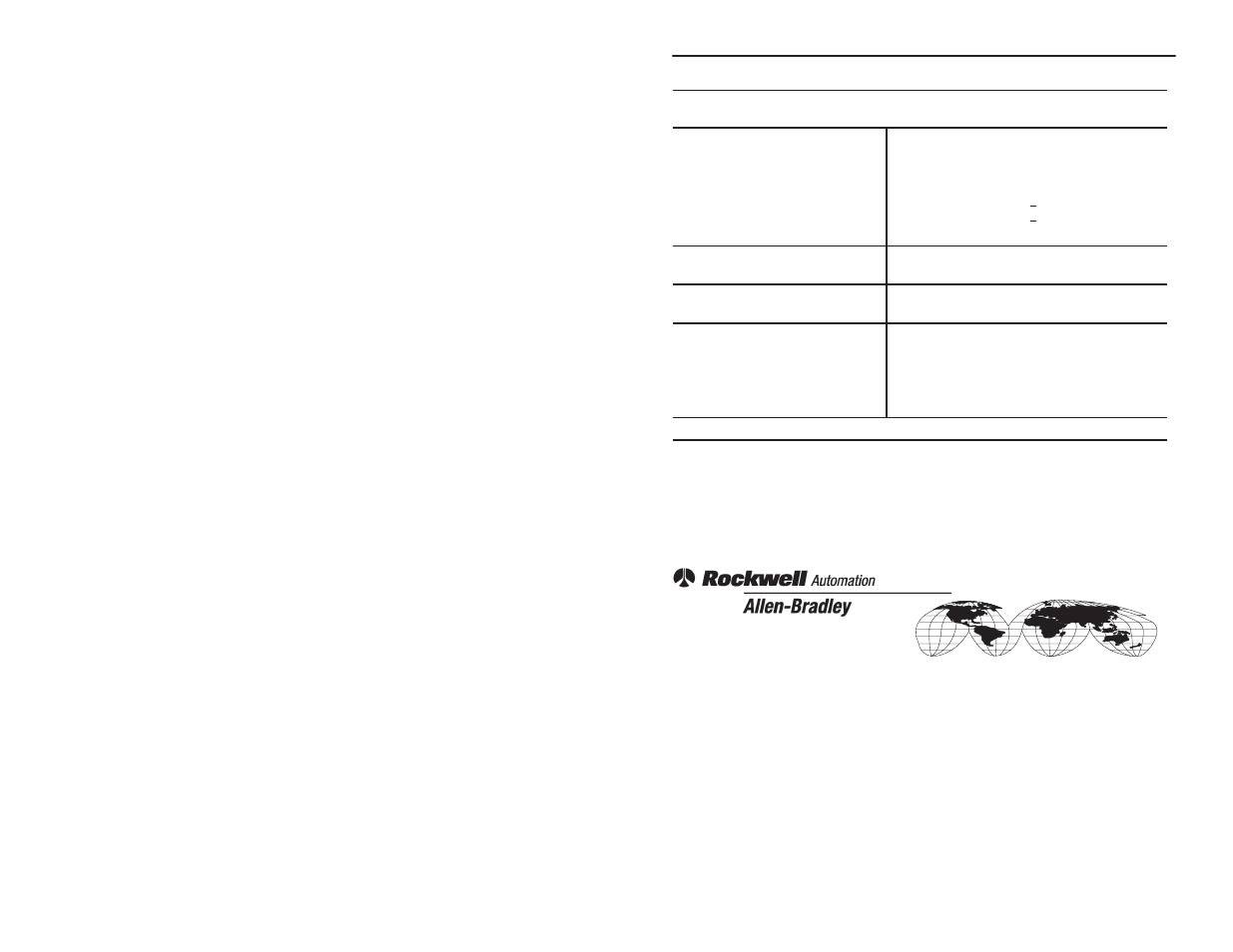 Worldwide representation | Rockwell Automation 1792-IB2XOB2E/B INSTL.INST ARMOR BLOCK 2 INPUT User Manual | Page 36 / 36