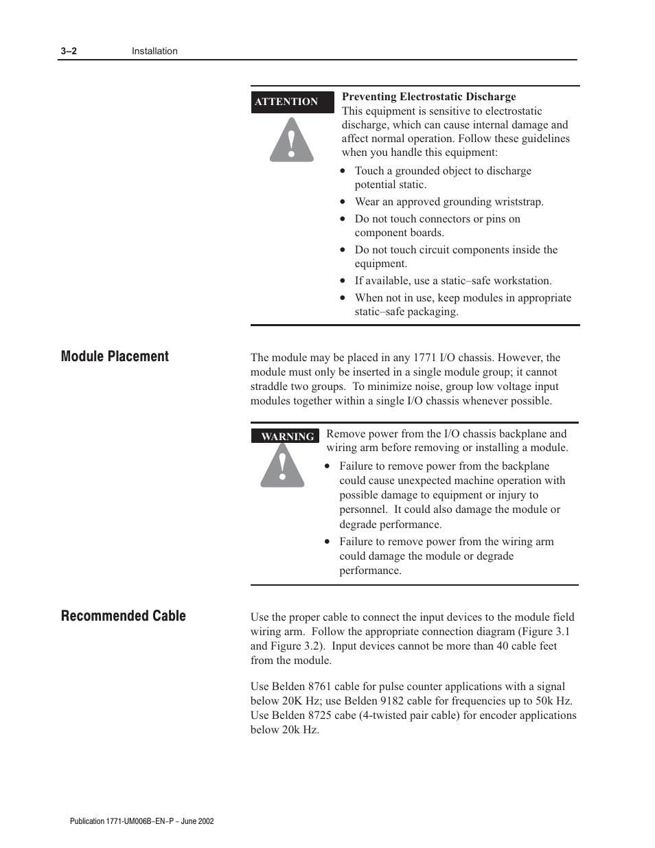 Rockwell Automation 1771-IJ_IK IK ENCODER/COUNTER MODULES User Manual | Page 22 / 68