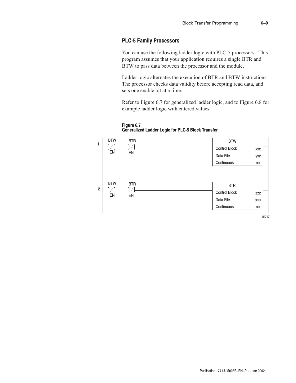 Plcć5 family processors | Rockwell Automation 1771-IJ_IK IK ENCODER/COUNTER MODULES User Manual | Page 53 / 68