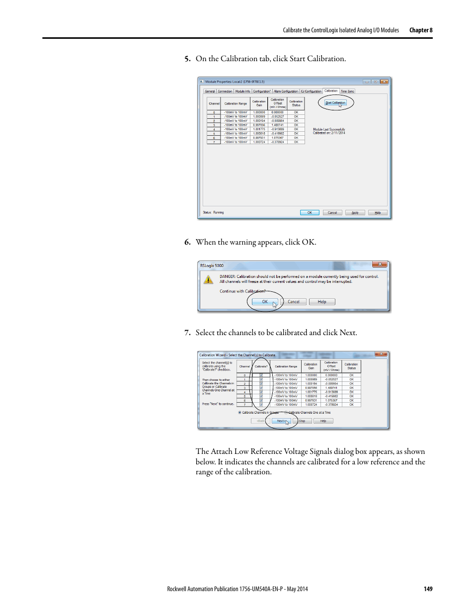 Rockwell Automation 1756-OF8I ControlLogix Eight-channel Isolated Analog I/O Modules  User Manual | Page 149 / 208
