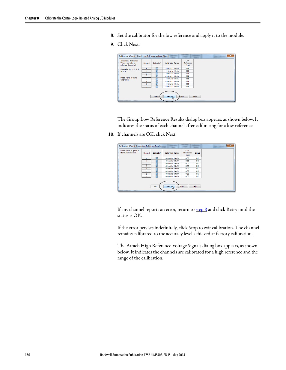 Rockwell Automation 1756-OF8I ControlLogix Eight-channel Isolated Analog I/O Modules  User Manual | Page 150 / 208