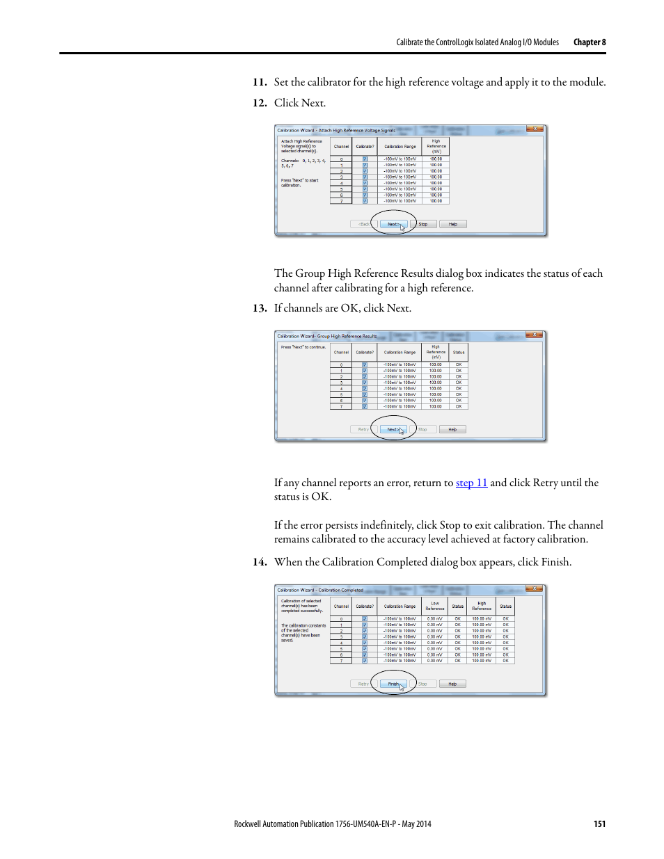 Rockwell Automation 1756-OF8I ControlLogix Eight-channel Isolated Analog I/O Modules  User Manual | Page 151 / 208