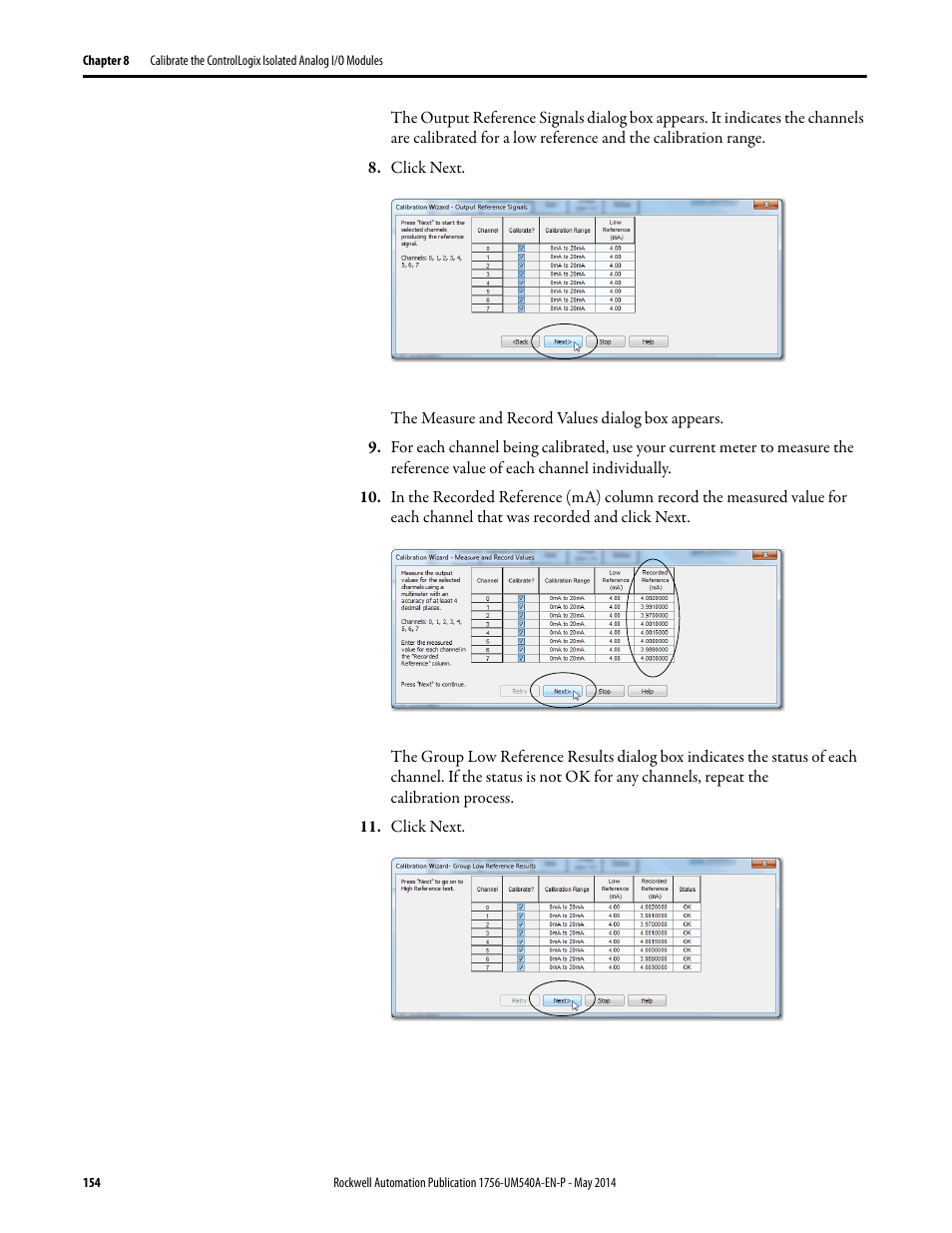 Rockwell Automation 1756-OF8I ControlLogix Eight-channel Isolated Analog I/O Modules  User Manual | Page 154 / 208
