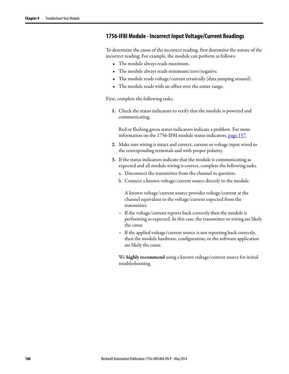 Rockwell Automation 1756-OF8I ControlLogix Eight-channel Isolated Analog I/O Modules  User Manual | Page 168 / 208