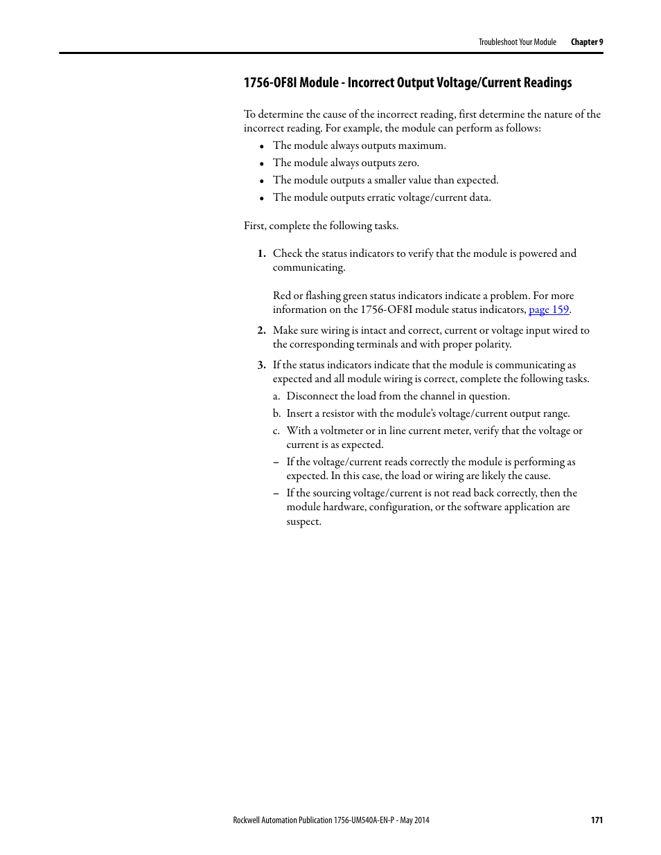 Rockwell Automation 1756-OF8I ControlLogix Eight-channel Isolated Analog I/O Modules  User Manual | Page 171 / 208