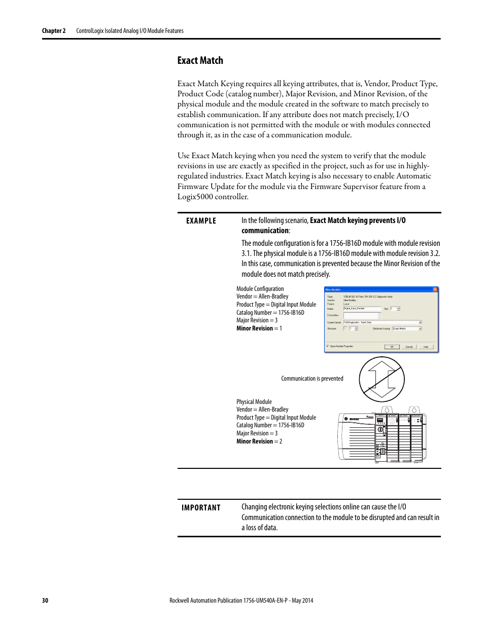 Exact match | Rockwell Automation 1756-OF8I ControlLogix Eight-channel Isolated Analog I/O Modules  User Manual | Page 30 / 208