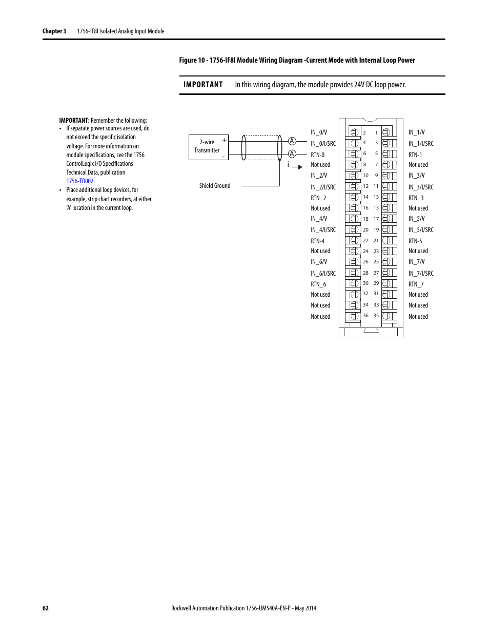 Rockwell Automation 1756-OF8I ControlLogix Eight-channel Isolated Analog I/O Modules  User Manual | Page 62 / 208
