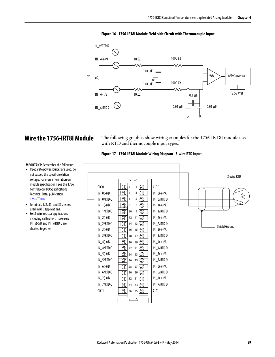 Wire the 1756-irt8i module | Rockwell Automation 1756-OF8I ControlLogix Eight-channel Isolated Analog I/O Modules  User Manual | Page 89 / 208