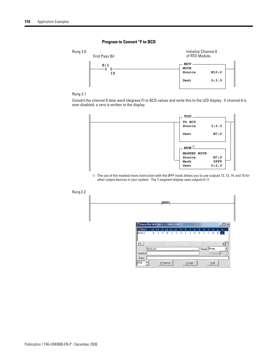 Rockwell Automation 1746-NR4 SLC RTD/Resistance Input Module User Manual User Manual | Page 110 / 148