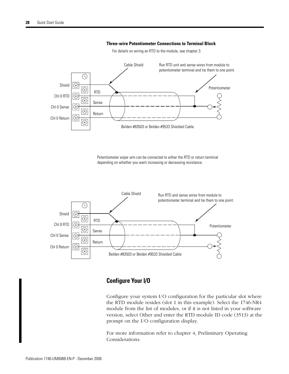 Configure your i/o | Rockwell Automation 1746-NR4 SLC RTD/Resistance Input Module User Manual User Manual | Page 28 / 148