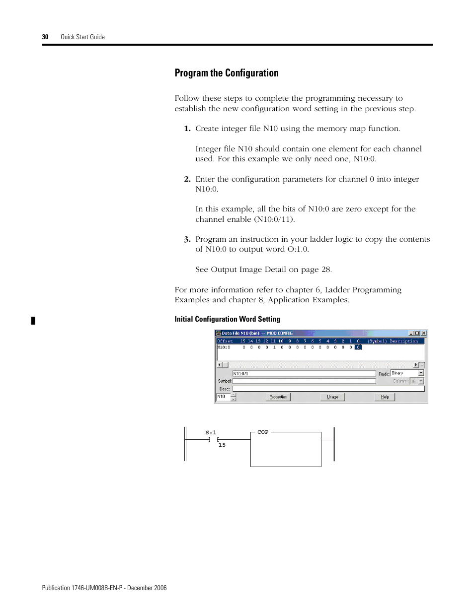 Program the configuration | Rockwell Automation 1746-NR4 SLC RTD/Resistance Input Module User Manual User Manual | Page 30 / 148