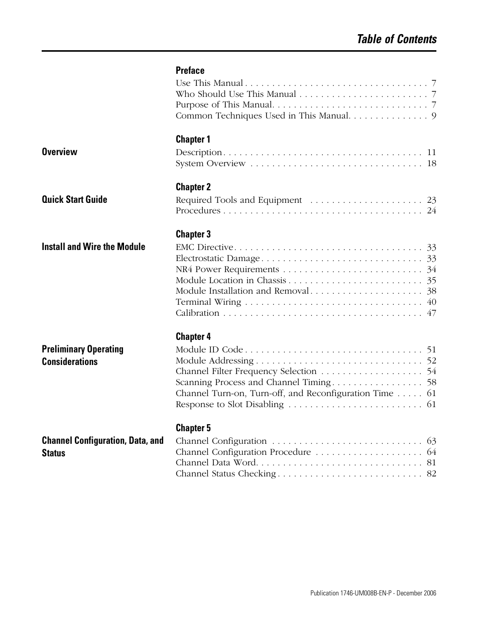 Rockwell Automation 1746-NR4 SLC RTD/Resistance Input Module User Manual User Manual | Page 5 / 148