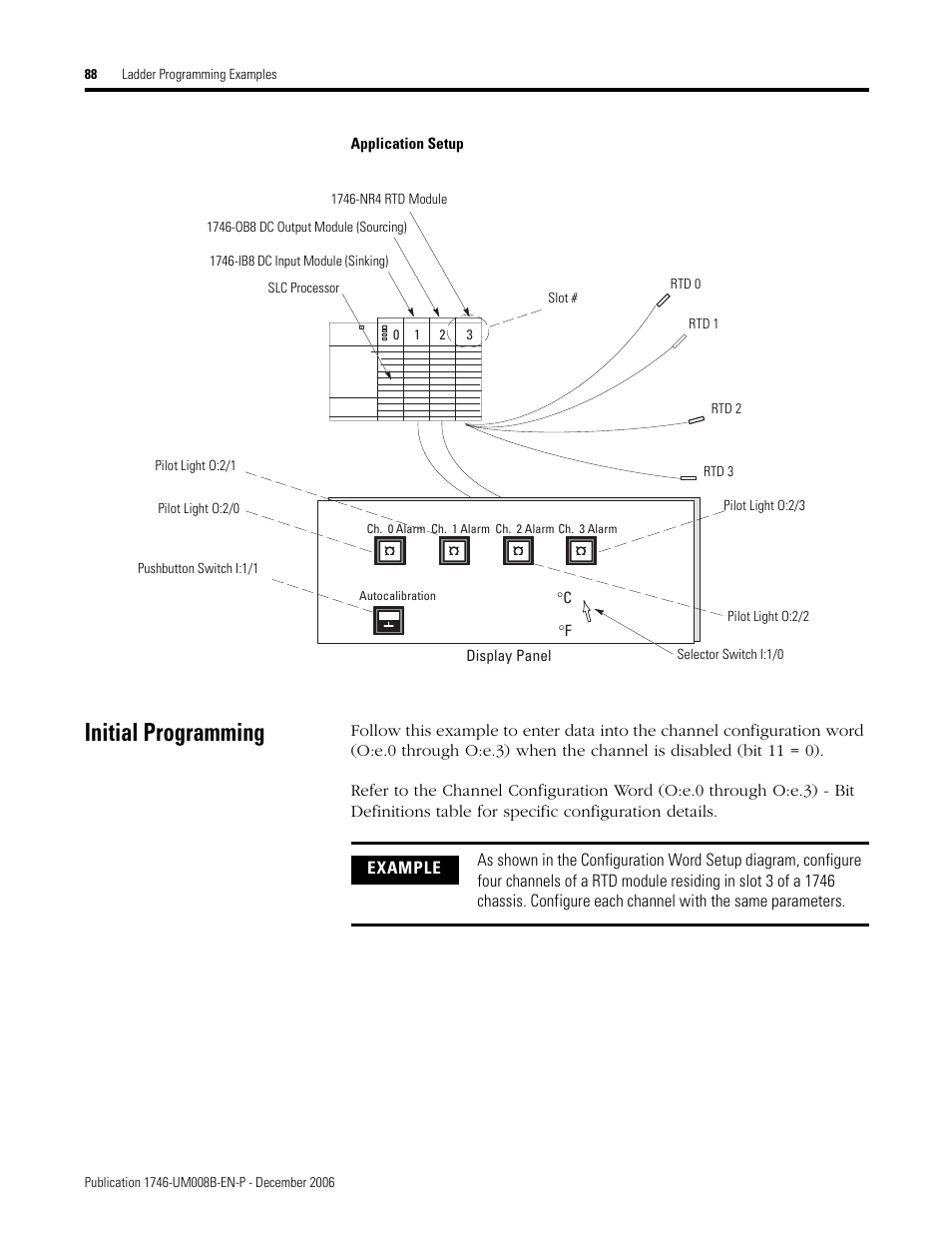 Initial programming | Rockwell Automation 1746-NR4 SLC RTD/Resistance Input Module User Manual User Manual | Page 88 / 148