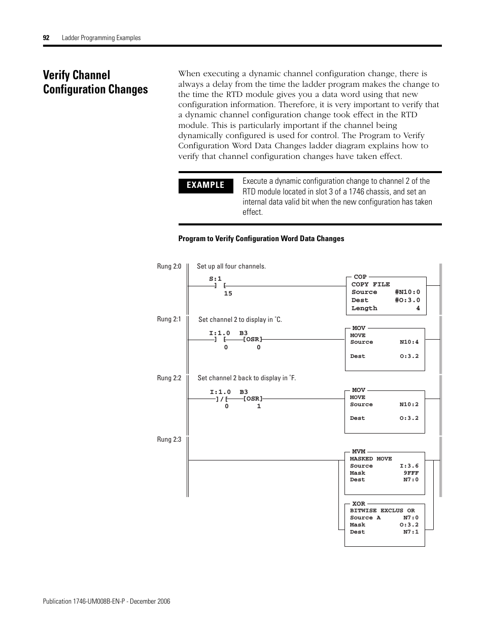 Verify channel configuration changes | Rockwell Automation 1746-NR4 SLC RTD/Resistance Input Module User Manual User Manual | Page 92 / 148