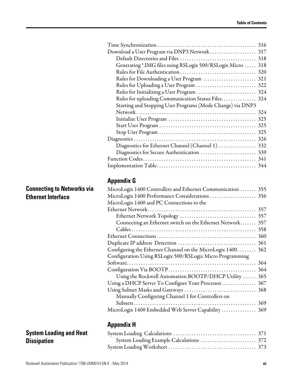 Rockwell Automation 1766-Lxxxx MicroLogix 1400 Programmable Controllers User Manual User Manual | Page 11 / 406