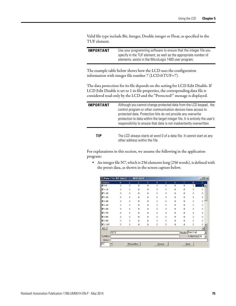 Rockwell Automation 1766-Lxxxx MicroLogix 1400 Programmable Controllers User Manual User Manual | Page 117 / 406