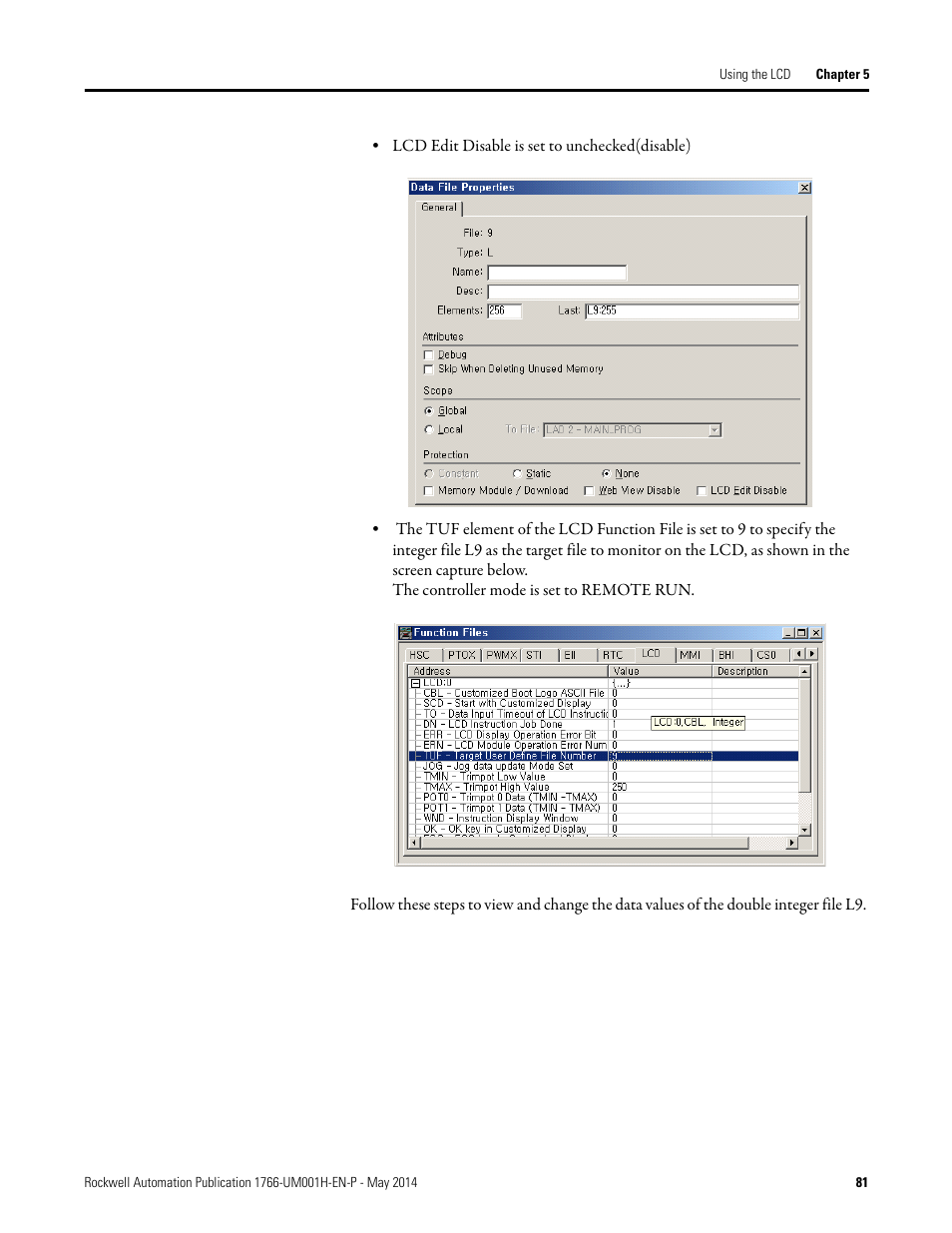 Rockwell Automation 1766-Lxxxx MicroLogix 1400 Programmable Controllers User Manual User Manual | Page 123 / 406