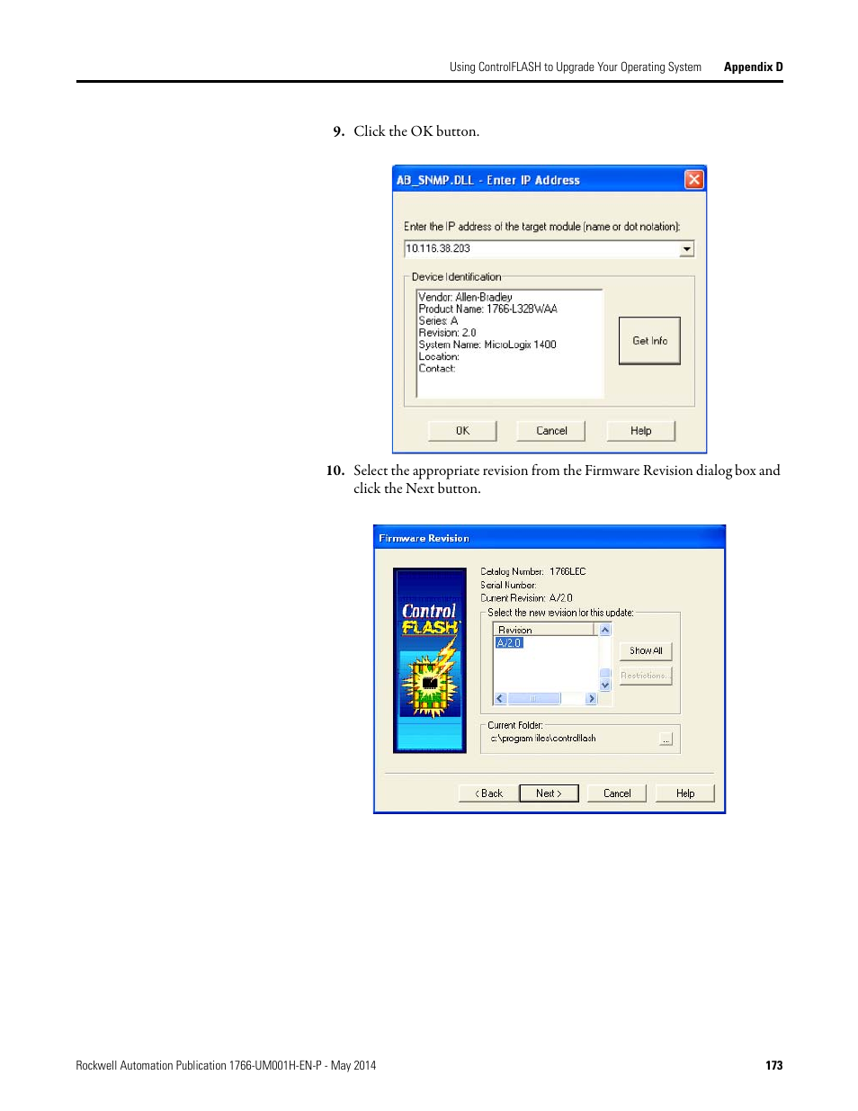 Step 9 | Rockwell Automation 1766-Lxxxx MicroLogix 1400 Programmable Controllers User Manual User Manual | Page 213 / 406