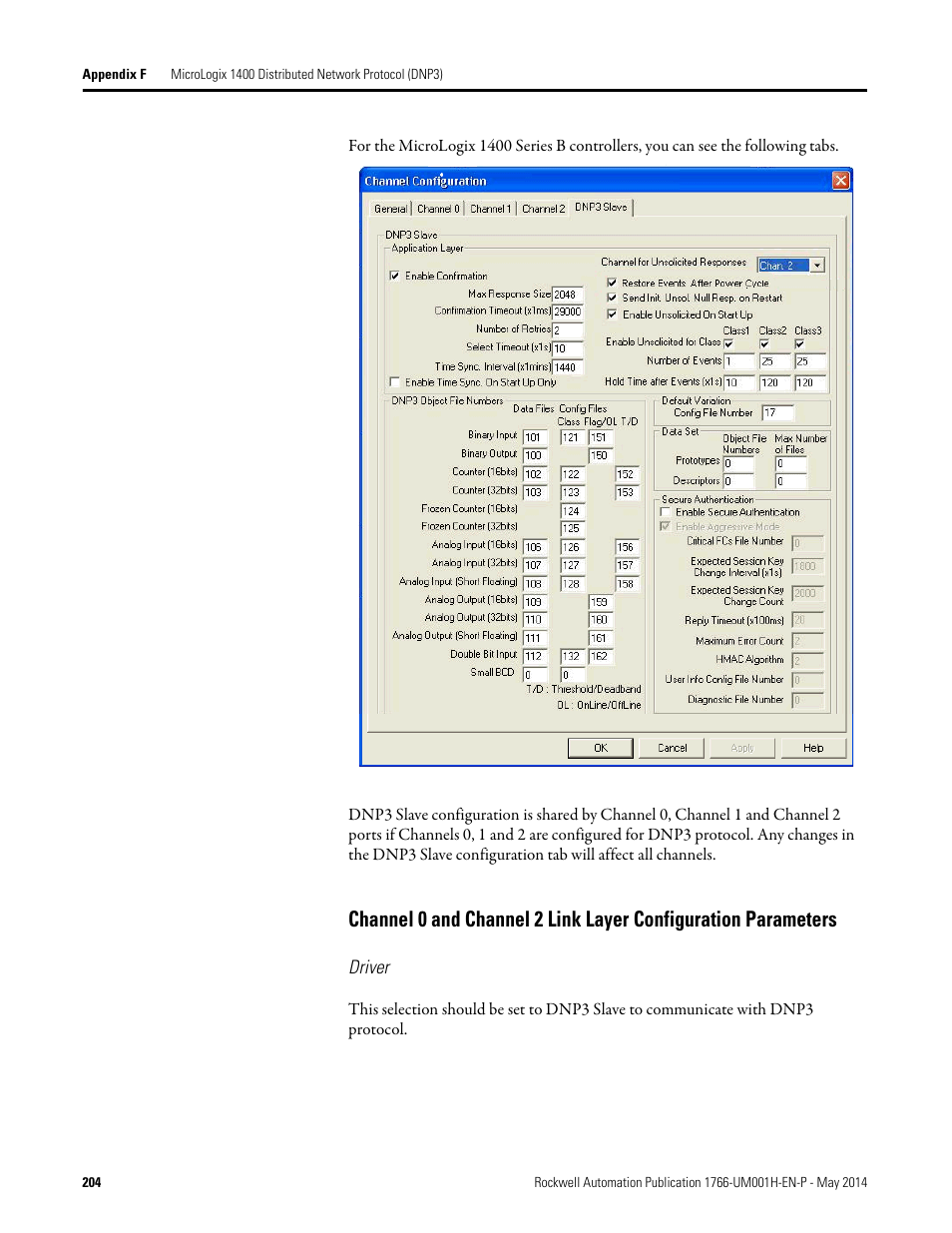 Driver | Rockwell Automation 1766-Lxxxx MicroLogix 1400 Programmable Controllers User Manual User Manual | Page 244 / 406