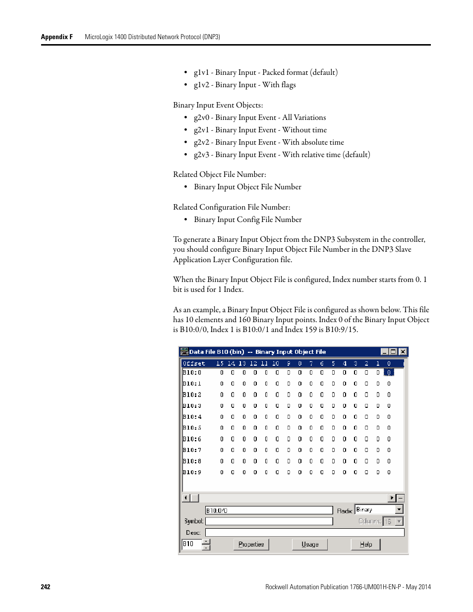 Rockwell Automation 1766-Lxxxx MicroLogix 1400 Programmable Controllers User Manual User Manual | Page 282 / 406