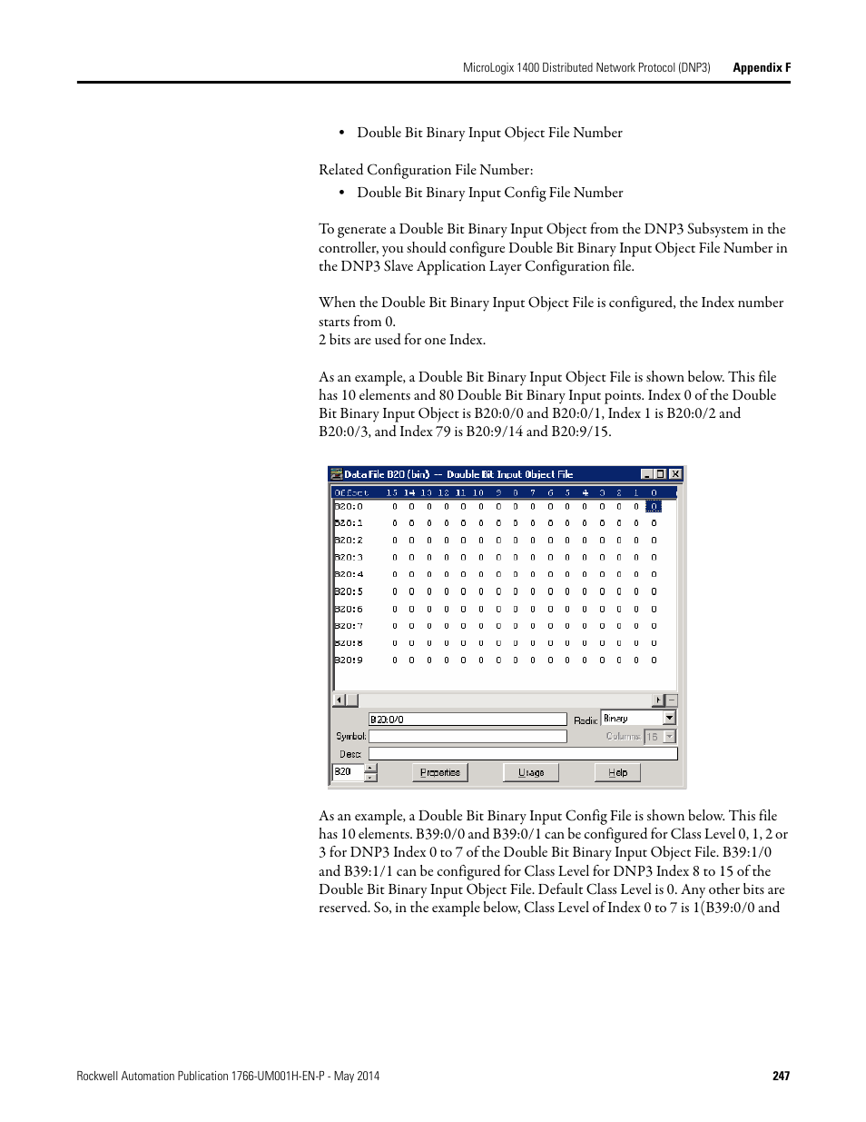 Rockwell Automation 1766-Lxxxx MicroLogix 1400 Programmable Controllers User Manual User Manual | Page 287 / 406