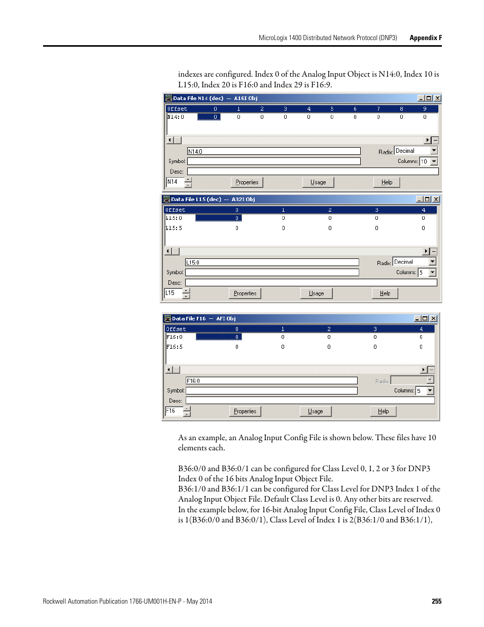 Rockwell Automation 1766-Lxxxx MicroLogix 1400 Programmable Controllers User Manual User Manual | Page 295 / 406