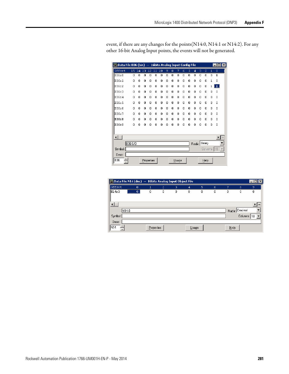 Rockwell Automation 1766-Lxxxx MicroLogix 1400 Programmable Controllers User Manual User Manual | Page 321 / 406