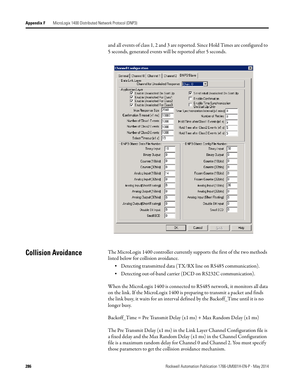 Collision avoidance | Rockwell Automation 1766-Lxxxx MicroLogix 1400 Programmable Controllers User Manual User Manual | Page 326 / 406