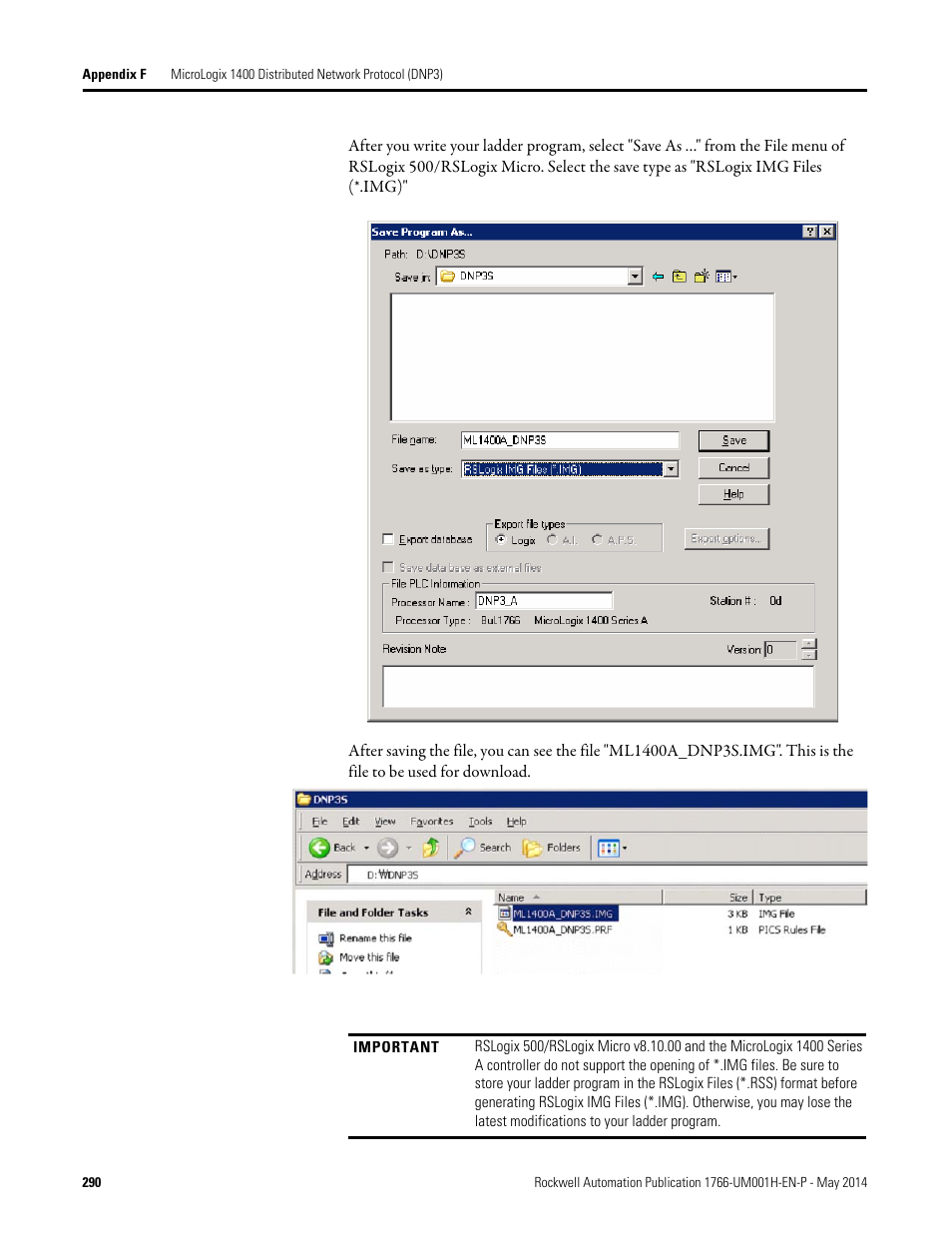 Rockwell Automation 1766-Lxxxx MicroLogix 1400 Programmable Controllers User Manual User Manual | Page 330 / 406