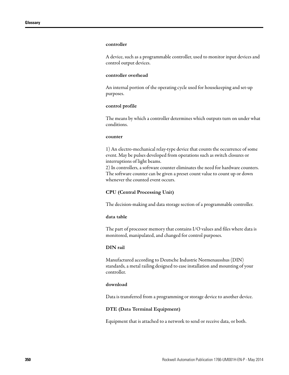 Rockwell Automation 1766-Lxxxx MicroLogix 1400 Programmable Controllers User Manual User Manual | Page 390 / 406