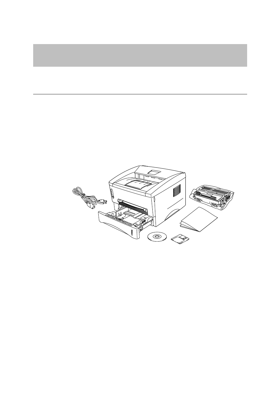 Chapter 1 about this printer, What is included in the carton, Carton components | What is included in the carton? -1, Carton components -1 | Brother HL 1270N User Manual | Page 9 / 117