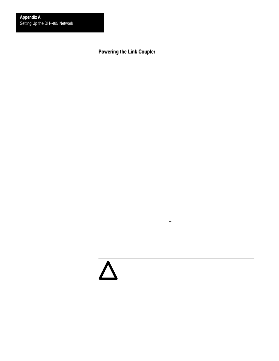 Powering the link coupler, A-14 | Rockwell Automation 1747-L40 SLC 500 Fixed Hardware Style User Manual | Page 119 / 223