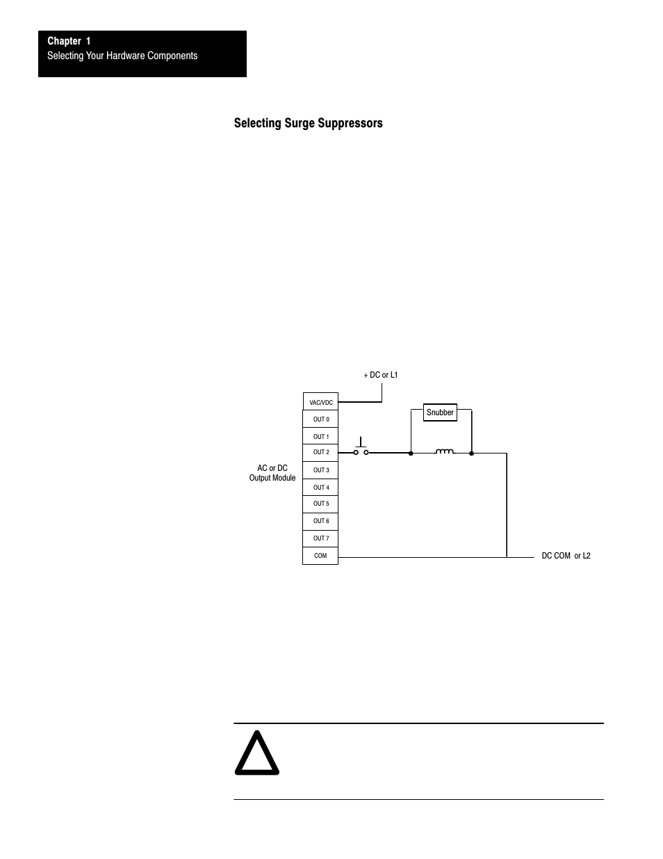 Selecting surge suppressors | Rockwell Automation 1747-L40 SLC 500 Fixed Hardware Style User Manual | Page 33 / 223