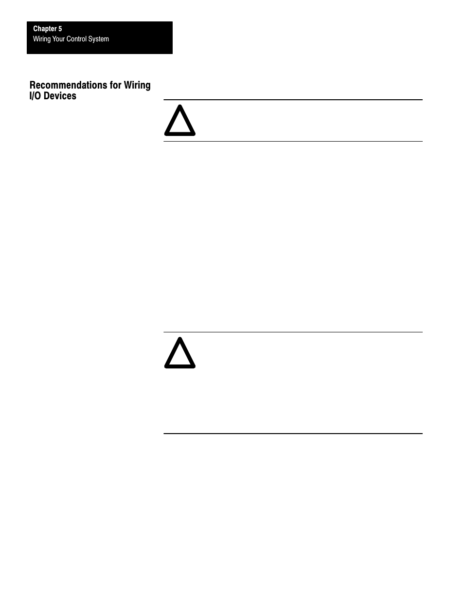 Recommendations for wiring i/o devices | Rockwell Automation 1747-L40 SLC 500 Fixed Hardware Style User Manual | Page 69 / 223
