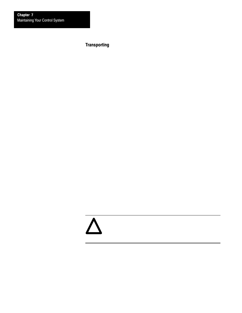 Transporting | Rockwell Automation 1747-L40 SLC 500 Fixed Hardware Style User Manual | Page 87 / 223