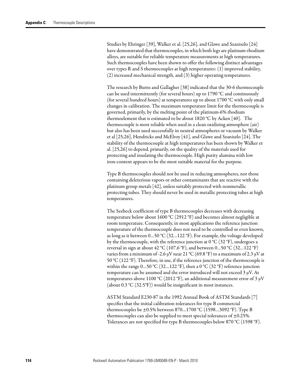 Rockwell Automation 1769-IT6 Compact I/O 1769-IT6 Thermocouple/mV Input Module User Manual | Page 114 / 168