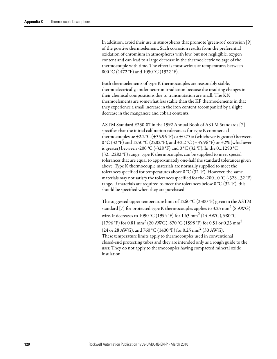 Rockwell Automation 1769-IT6 Compact I/O 1769-IT6 Thermocouple/mV Input Module User Manual | Page 120 / 168