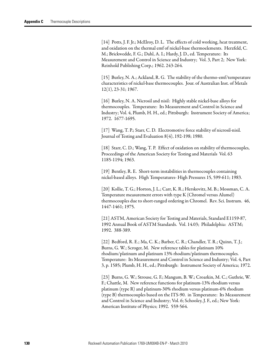 Rockwell Automation 1769-IT6 Compact I/O 1769-IT6 Thermocouple/mV Input Module User Manual | Page 130 / 168