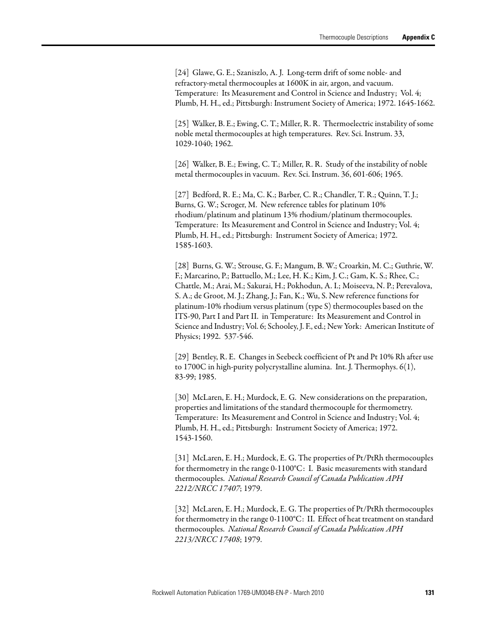 Rockwell Automation 1769-IT6 Compact I/O 1769-IT6 Thermocouple/mV Input Module User Manual | Page 131 / 168