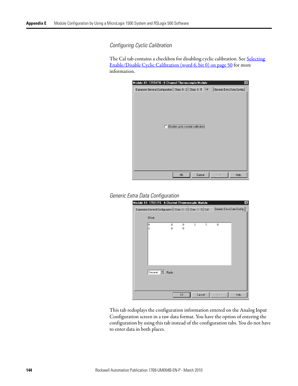 Rockwell Automation 1769-IT6 Compact I/O 1769-IT6 Thermocouple/mV Input Module User Manual | Page 144 / 168